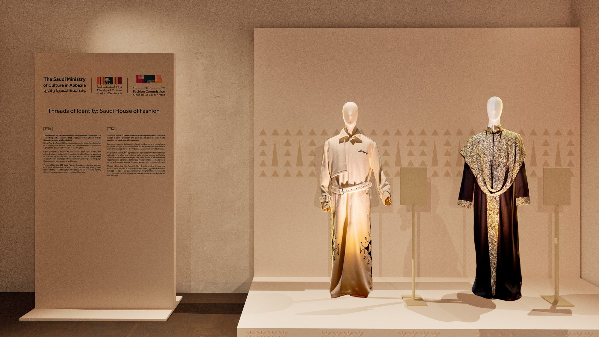 Saudi Fashion Exhibition: heritage garment display